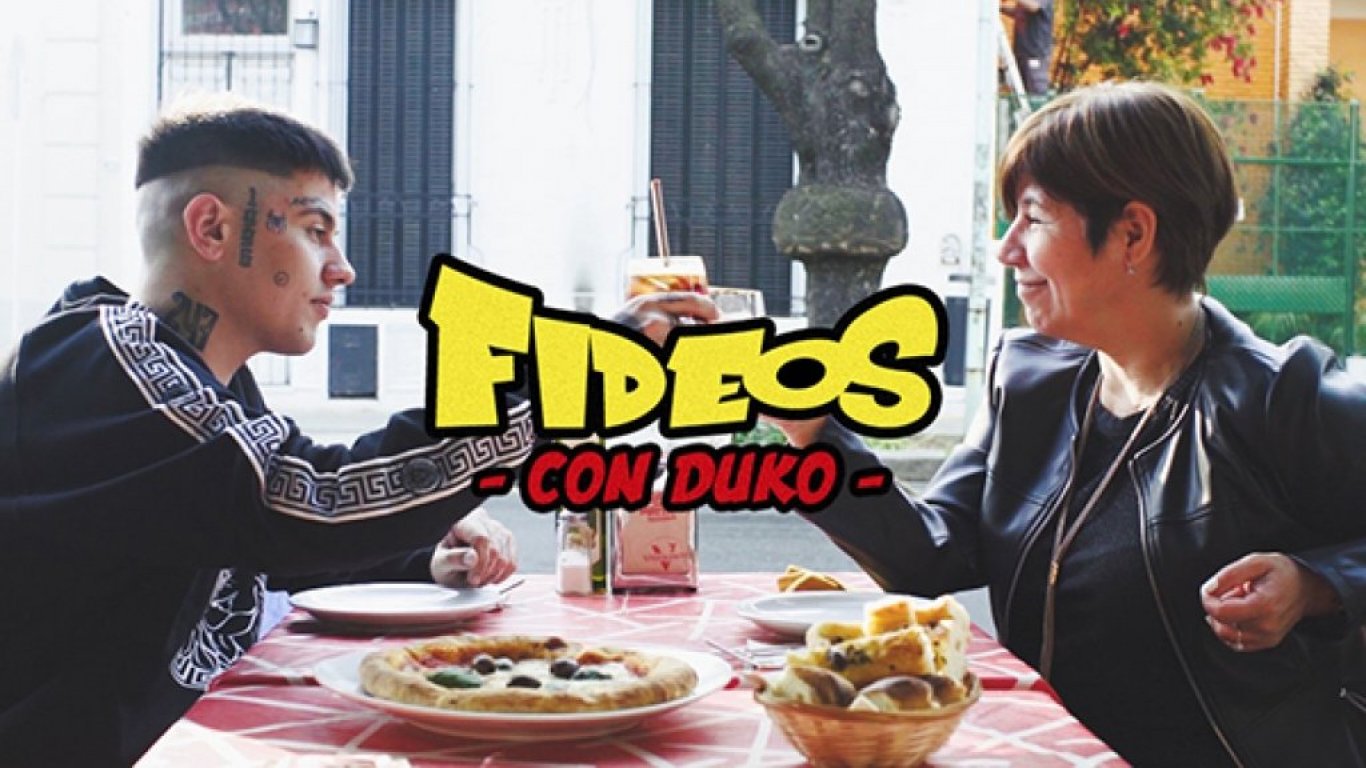 FIDEOS CON DUKO: la charla íntima de Duki con su mamá