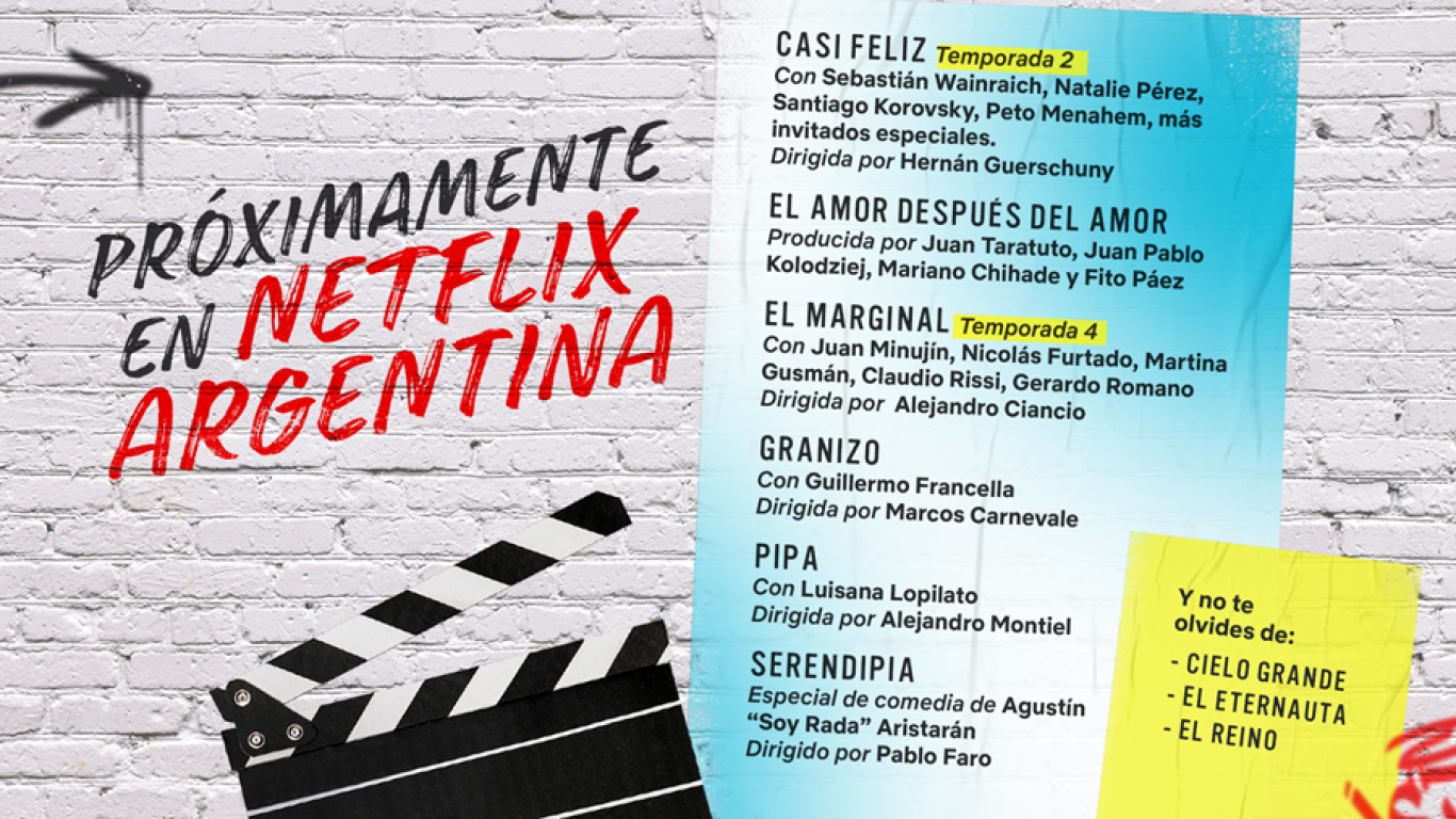Una bomba: Netflix anunció todas las series argentinas para el 2021