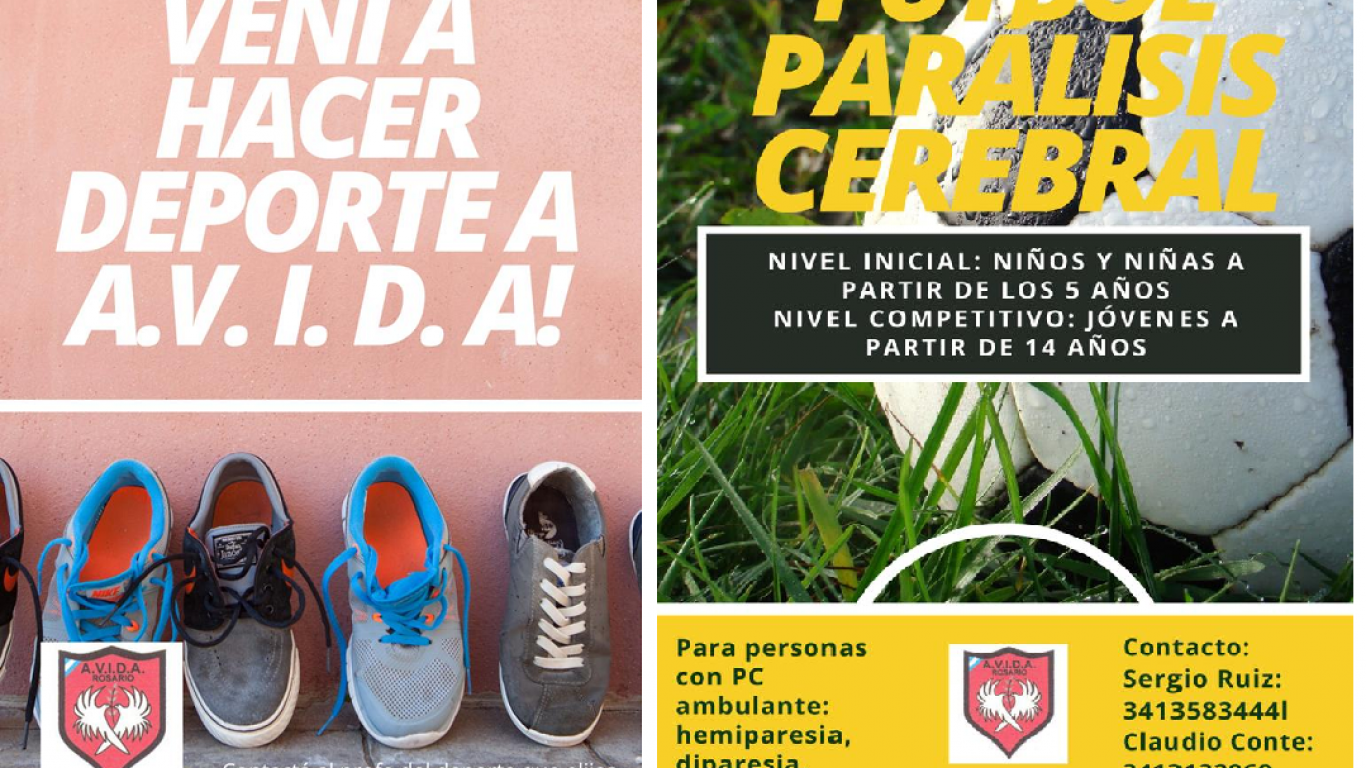 Avida Rosario presenta su Escuela de Fútbol con niños y niñas con parálisis cerebral 
