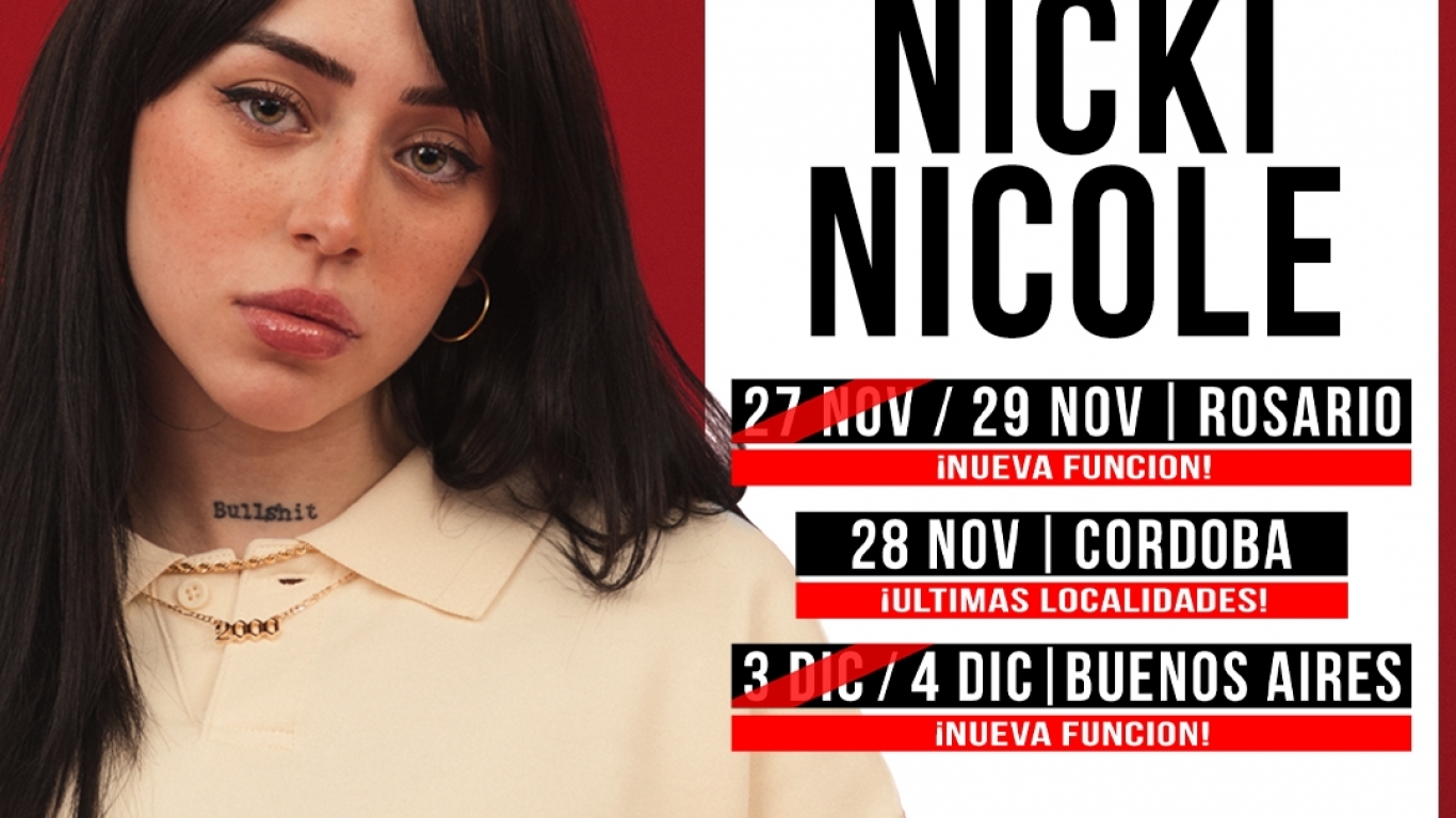Locura por Nick Nicole: ¡AGOTA ENTRADAS EN HORAS Y SUMA NUEVAS FUNCIONES!