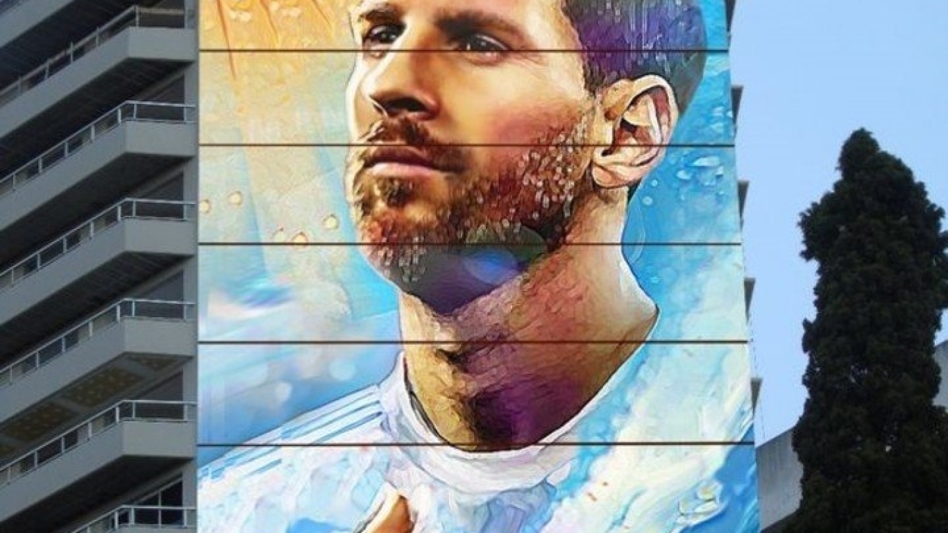 Messi tendrá el mural más alto de Rosario