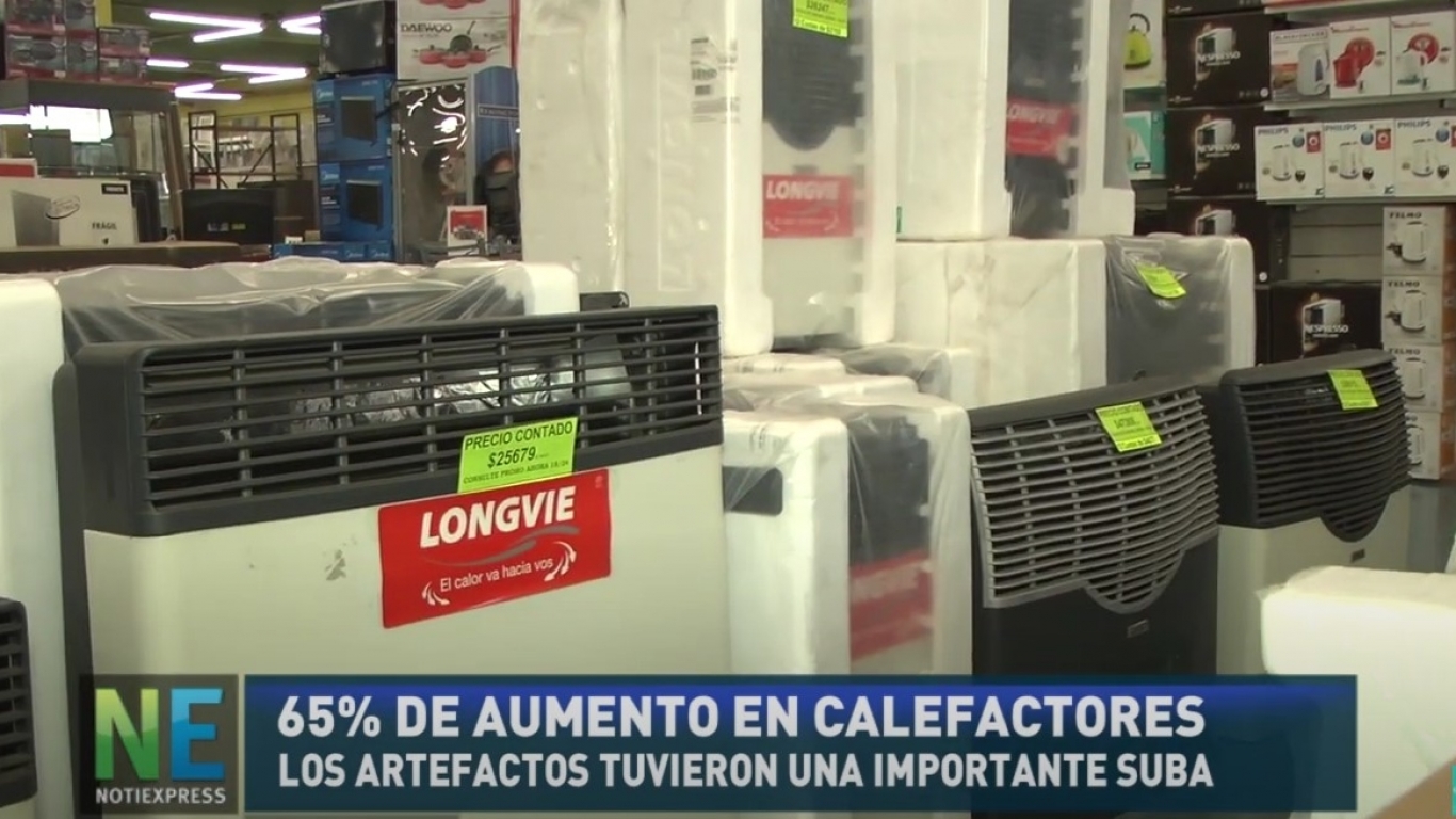 Calefactores: aumentaron un 65% esta temporada 